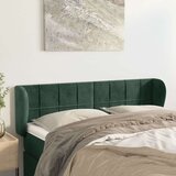  Vzglavje z ušesi temno zeleno 147x23x78/88 cm žamet, (20932502) | Shoptok.si