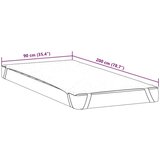  Zaštita za madrac bijela 90x200 cm vodootporna | shoptok.hr
