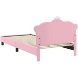  Otroški posteljni okvir z vznožjem Roza 90 x 190 cm PU, (5000104545) | Shoptok.si