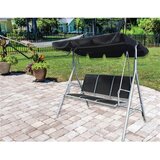  Baštenska ljuljaška „Home & Garden“ – 3 sedišta (Crna/Srebrna) | ePonuda.com