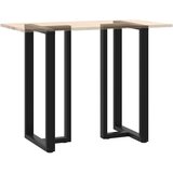  Noge za barski stol T-oblika 2 kom Crne 60x35x(110-111) cm Čelik | shoptok.hr