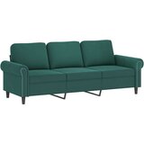 vidaXL 3-dijelni set sofa s jastucima tamnozeleni baršunasti Cijene
