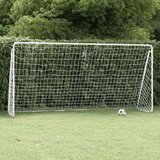 vidaXL Nogometni gol s mrežom bijeli 366 x 122 x 182 cm čelčni Cijene