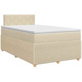  Boxspring krevet s madracem Krem 120 x 190 cm Tkanina | shoptok.hr