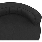 vidaXL ergonomski madrac za pse 75 x 53 cm izgled platna crni | shoptok.hr