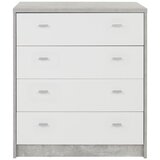 Mömax komoda 4-you new, siva, bela | Shoptok.si