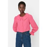 Trendyol Pink Collar Detailed Shirt | Shoptok.si