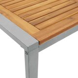  Vrtni set za objed 5 kom. Siva Čvrsto drvo akacije | shoptok.hr