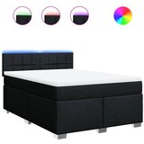  Krevet s oprugama i madracem crni 140x200 cm od tkanine | shoptok.hr