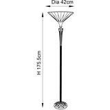 endon 64042 - podna lampa tiffany dark star 1xE27/60W/230V, prečnik 42 cm | Eponuda.com
