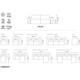 Makamii Zelen modularni otoman Kalea – | Shoptok.si