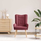  Fotelja Vinska crvena 63 x 67 x 94 cm Tkanina i šperploča | shoptok.hr