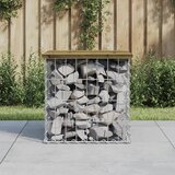  Vrtna klupa s gabionskim dizajnom 43 x 44 x 42 cm od borovine | shoptok.hr