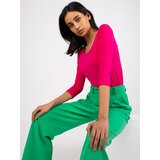 BASIC Feel Good Blouse-RV-BZ-4690.17-fuchsia | Shoptok.si