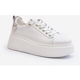 CheBello Leather Women's Sneakers with Bracelet 4406 White Cijene