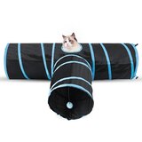 INF Zložljiv Mačji Predor: Interaktivna Igra in Vadba za Vašega Mačjega Prijatelja Blue+Black, (5000125551) | Shoptok.si