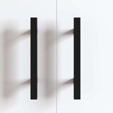 Drška za ormar 2 pcs Crna M4 x 18 mm Nehrđajući čelik | shoptok.hr