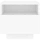  Noćni ormarići s LED svjetlima 2 kom bijeli 40 x 39 x 37 cm | shoptok.hr