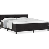 vidaXL Box Spring Postelja z Vzmetnico Črna Super King Žamet | Shoptok.si