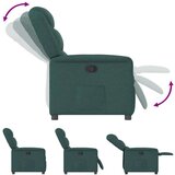  Naslanjač iz temno zelenega blaga, (21824686) | Shoptok.si