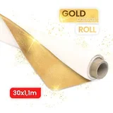 MIDAS zlatno slikarsko platno u roli 30 metara - razne širina KORIŠTENO