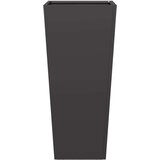 vidaXL Vrtna sadilica crna 35x35x75 cm čelična | shoptok.hr