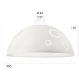  zamensko staklo sfera E27 140x300 mm belo | Eponuda.com