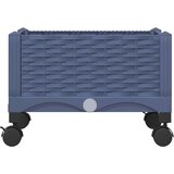  Vrtni saksija s kotačima Plavo Sivo 40 x 40 x 33 cm PP | shoptok.hr