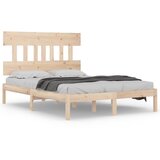 The Living Store Posteljni okvir iz trdnega lesa 140x190 cm - Posteljni Okvir, (21531413) | Shoptok.si