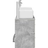  Set ormarića za kupaonicu 3 kom. Betonska siva 136 x 35 x 80 cm | shoptok.hr