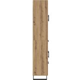  Visok predalnik Umetni hrast 69,5 x 34 x 180 cm Konstruiran les, (5000108597) | Shoptok.si
