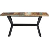  Blagovaonski stol od masivnog obnovljenog drva 140 x 70 x 75 cm | shoptok.hr