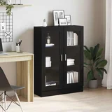 vidaXL Ormar za knjige crni hrast 82,5x30,5x115 cm konstruirano drvo
