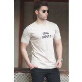 Madmext T-Shirt - Beige - Regular fit Cene