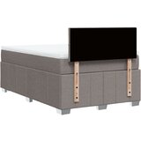  Krevet s oprugama i madracem smeđesivi 120 x 190 cm od tkanine | shoptok.hr