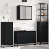  Set namještaja za kupaonicu Zidne Crni hrast Konstruirano drvo | shoptok.hr