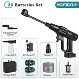 Yofidra Visokotlačni avto pralni pištola, brezkrtačni motor, 6 V 1 funkcionalnost, 2 bateriji, (5000157682) | Shoptok.si