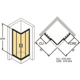 Huppe ČETVRTASTA TUŠ KABINA 90X90 VISINA 2000cm | Eponuda.com