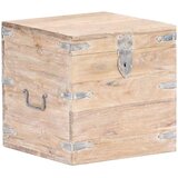  Škrinja od masivnog bagremovog drva 40 x 40 x 40 cm Smeđa | Shoptok.si