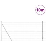  Vanjski Euro Ograda s Betonskom Podlogom 10 x 0,8 m Srebrna | shoptok.hr