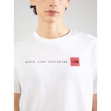 The North Face Majica 'NEVER STOP EXPLORING' rdeča / črna / bela | Shoptok.si