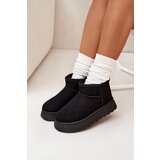 Boto Women's Snow Boots On Platform Insulated With Fur Black Vesirae | ePonuda.com