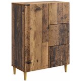 vidaXL Strani šal s predalom Star les 66 x 34,5 x 90 cm Inženirski les, (5000217748) | Shoptok.si
