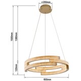  LED luster na sajli TARJA LED/36W/230V 3000/4000/6000K prečnik 60 cm zlatna | Eponuda.com