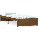 Maison Chic Posteljni okvir - Enojna postelja - Postelja za odrasle medeno rjav iz trdnega lesa 75x190 cm-J14738, (21764293) Cene
