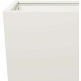 vidaXL Vrtno korito 2 kosa bela 45x45x75 cm jeklo | Shoptok.si