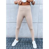 DStreet Legginsy damskie sportowe SIMPLE LIFE kamelowe | Shoptok.si