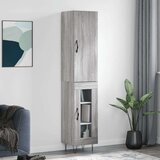 vidaXL Visoka komoda siva sonome 34 5x34x180 cm od konstruiranog drva | shoptok.hr