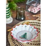 Bloomingville Crveni/krem keramički tanjur s božićnim motivom za serviranje ø 20 cm Naive – | shoptok.hr