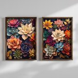 Wallity slika TUN136, 2 dela, 70 x 50 x 3 cm Cene
